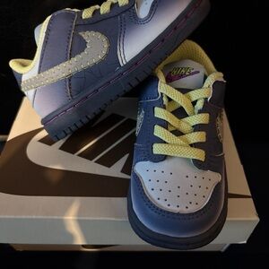 Nike Kids Sneakers - Blue and Yellow